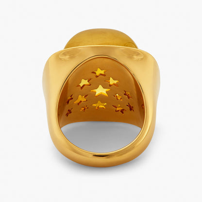 Magic Wish 18ct Yellow Gold, Diamond & Heliodor Ring