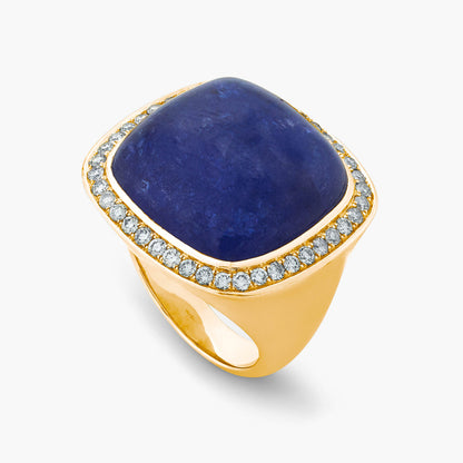 Magic Wish 18ct Yellow Gold, Diamond & Tanzanite Ring